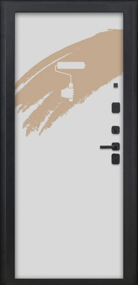 Входная дверь ДвериПРО Л-3б Под покраску DPRO222411 внутренняя сторона